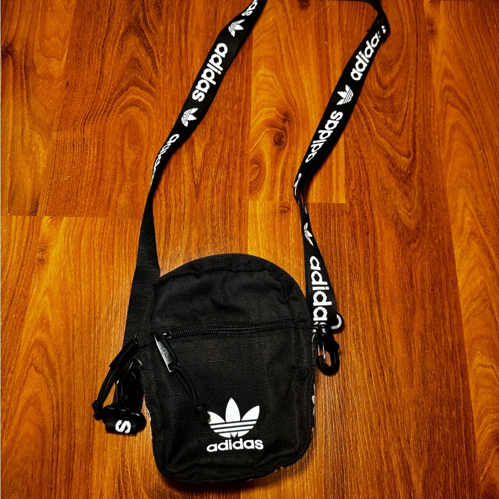 Adidas Unisex Mini Black Crossbody Bag